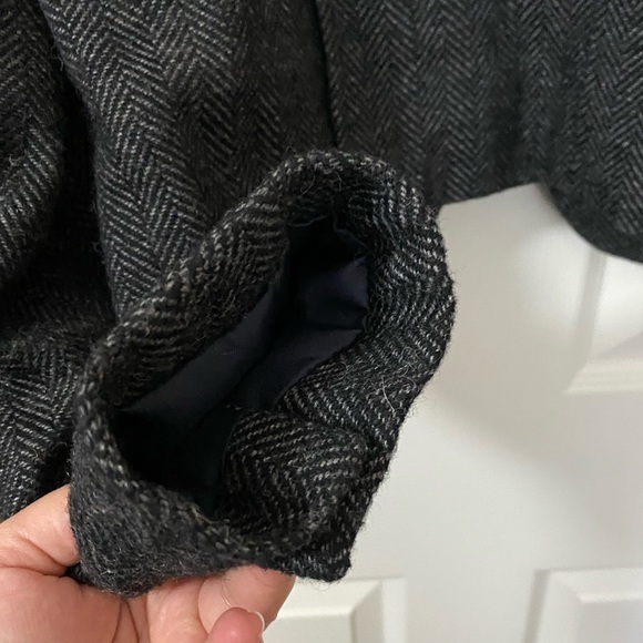 American Eagle Outfitters Wool Blend Blazer Jacket Size Small Black Gray - Picture 3 of 5